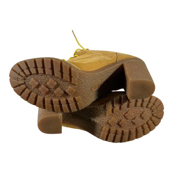 Timberland Tillston A1KJH Women’s Size 10 Wheat Nubuck Waterproof Heeled Boots - Picture 7 of 7